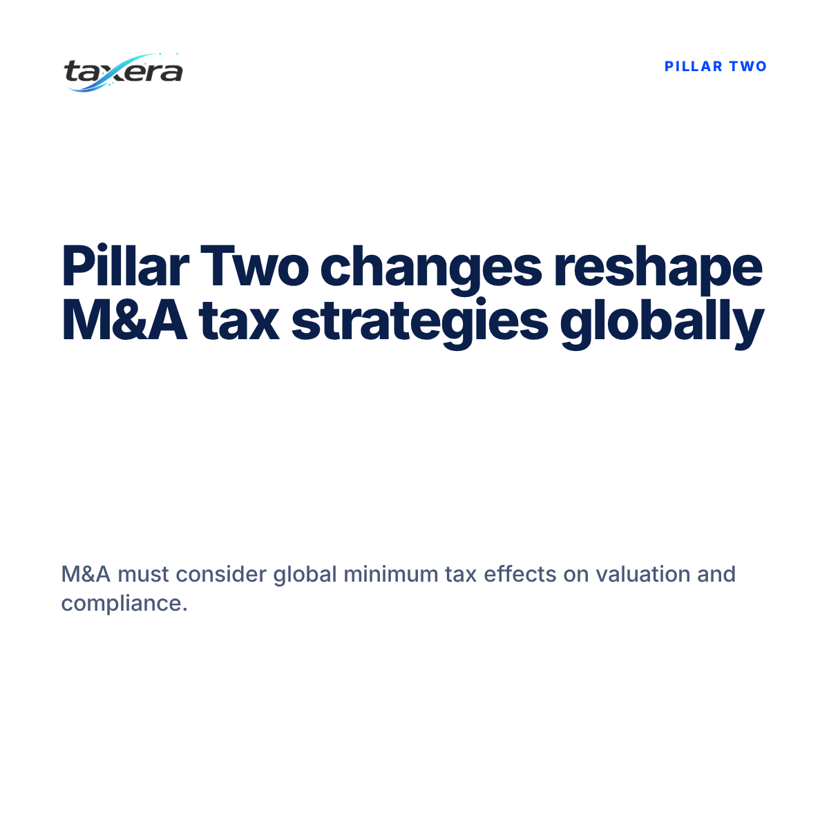 Pillar Two Tax Implications for Mergers & Acquisitions Examined