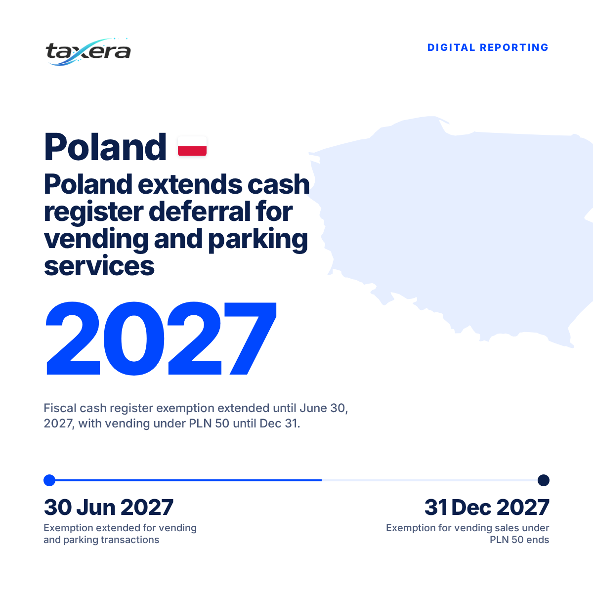 Poland Proposes Extended Deferral for Fiscal Cash Registers on Vending and Parking Services