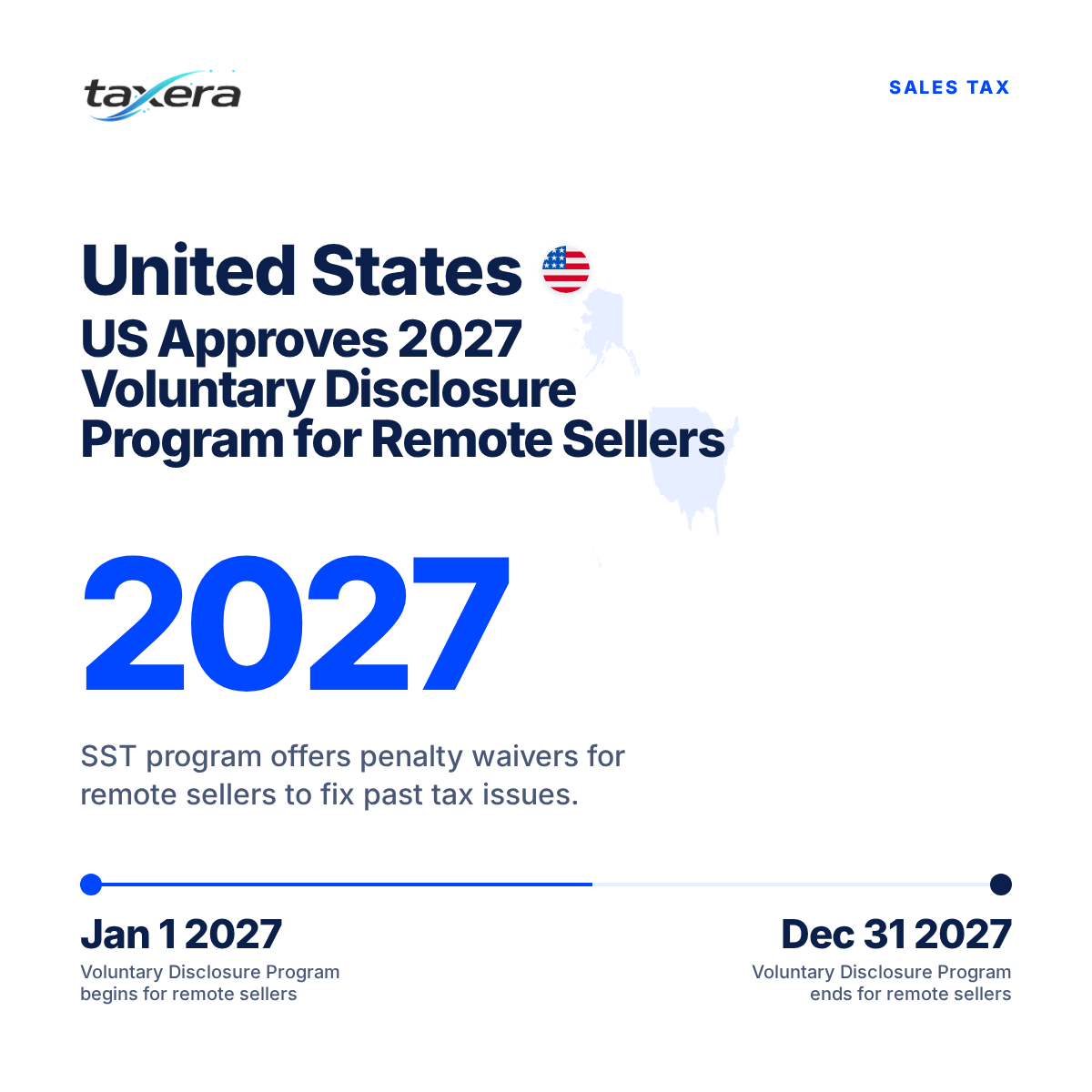 U.S. Streamlined Sales Tax Board Unveils 2027 Voluntary Disclosure Program for Remote Sellers